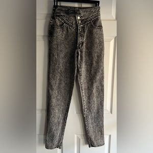 Ethics High Waist Black Mom Jeans Size 1